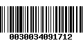 Código de Barras 0030034091712