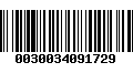 Código de Barras 0030034091729