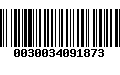 Código de Barras 0030034091873