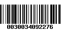 Código de Barras 0030034092276