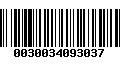 Código de Barras 0030034093037