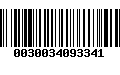 Código de Barras 0030034093341