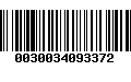 Código de Barras 0030034093372