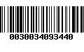 Código de Barras 0030034093440