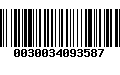 Código de Barras 0030034093587