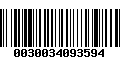 Código de Barras 0030034093594