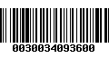 Código de Barras 0030034093600