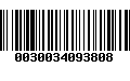 Código de Barras 0030034093808