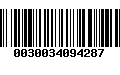 Código de Barras 0030034094287