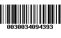 Código de Barras 0030034094393