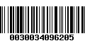 Código de Barras 0030034096205