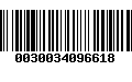 Código de Barras 0030034096618