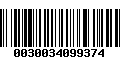 Código de Barras 0030034099374