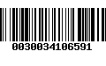 Código de Barras 0030034106591