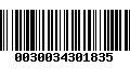 Código de Barras 0030034301835