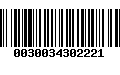 Código de Barras 0030034302221