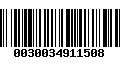 Código de Barras 0030034911508