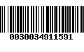 Código de Barras 0030034911591