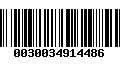 Código de Barras 0030034914486