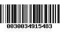 Código de Barras 0030034915483