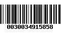 Código de Barras 0030034915858