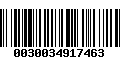 Código de Barras 0030034917463