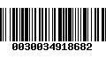 Código de Barras 0030034918682