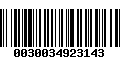 Código de Barras 0030034923143