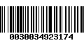 Código de Barras 0030034923174