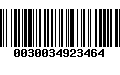 Código de Barras 0030034923464