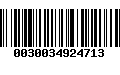 Código de Barras 0030034924713