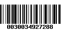 Código de Barras 0030034927288