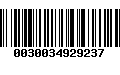 Código de Barras 0030034929237