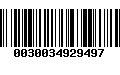 Código de Barras 0030034929497