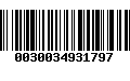 Código de Barras 0030034931797