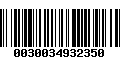 Código de Barras 0030034932350