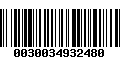 Código de Barras 0030034932480