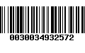 Código de Barras 0030034932572