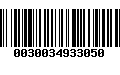 Código de Barras 0030034933050