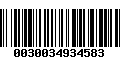 Código de Barras 0030034934583