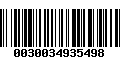 Código de Barras 0030034935498