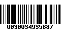 Código de Barras 0030034935887