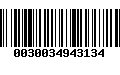 Código de Barras 0030034943134