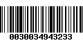 Código de Barras 0030034943233