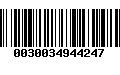 Código de Barras 0030034944247