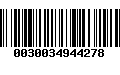 Código de Barras 0030034944278