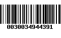 Código de Barras 0030034944391