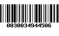 Código de Barras 0030034944506