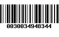 Código de Barras 0030034948344