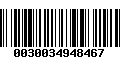 Código de Barras 0030034948467